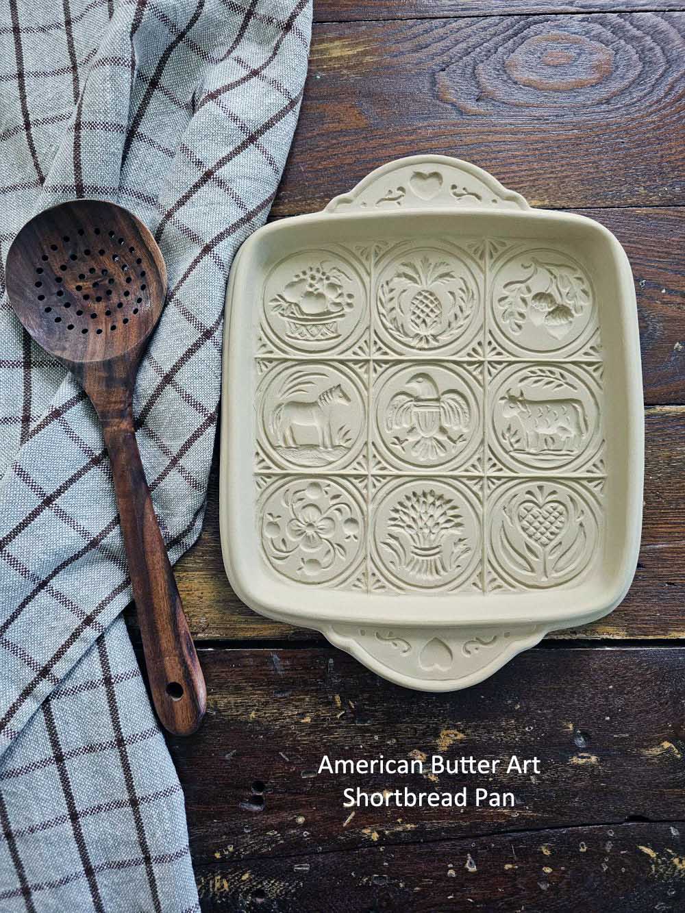 Stoneware Shortbread Pan