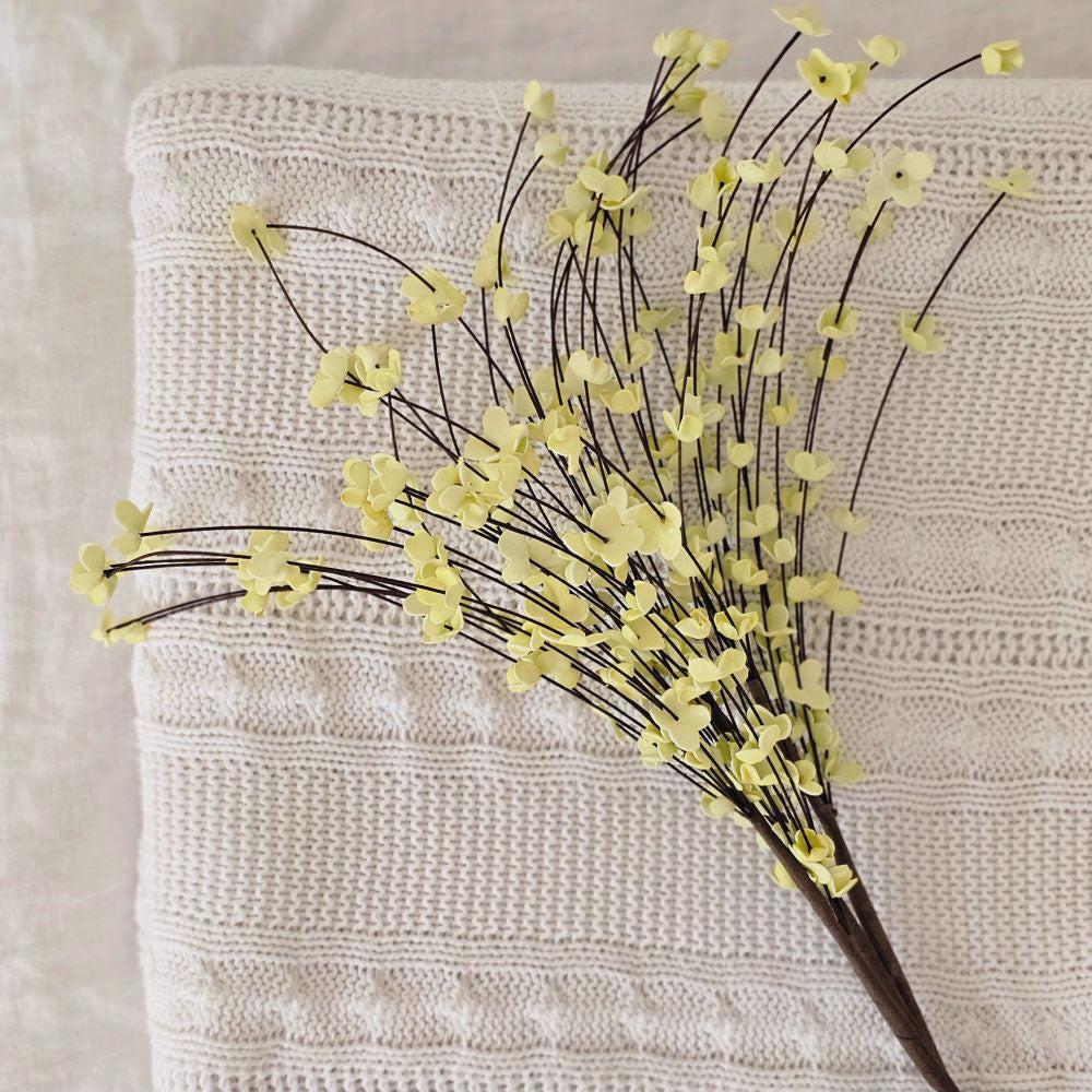 Brown Branch Blossom Spray, Set of Three