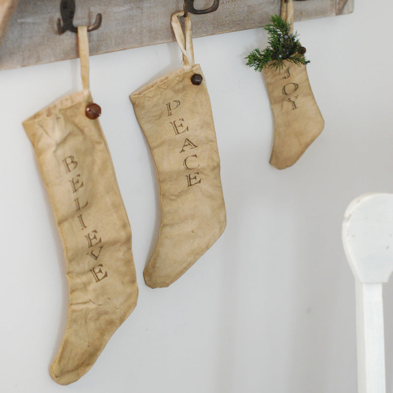 Country Christmas Stockings, Set of Three