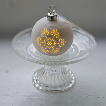 Lighted Snowflake Ornament, Set of Three