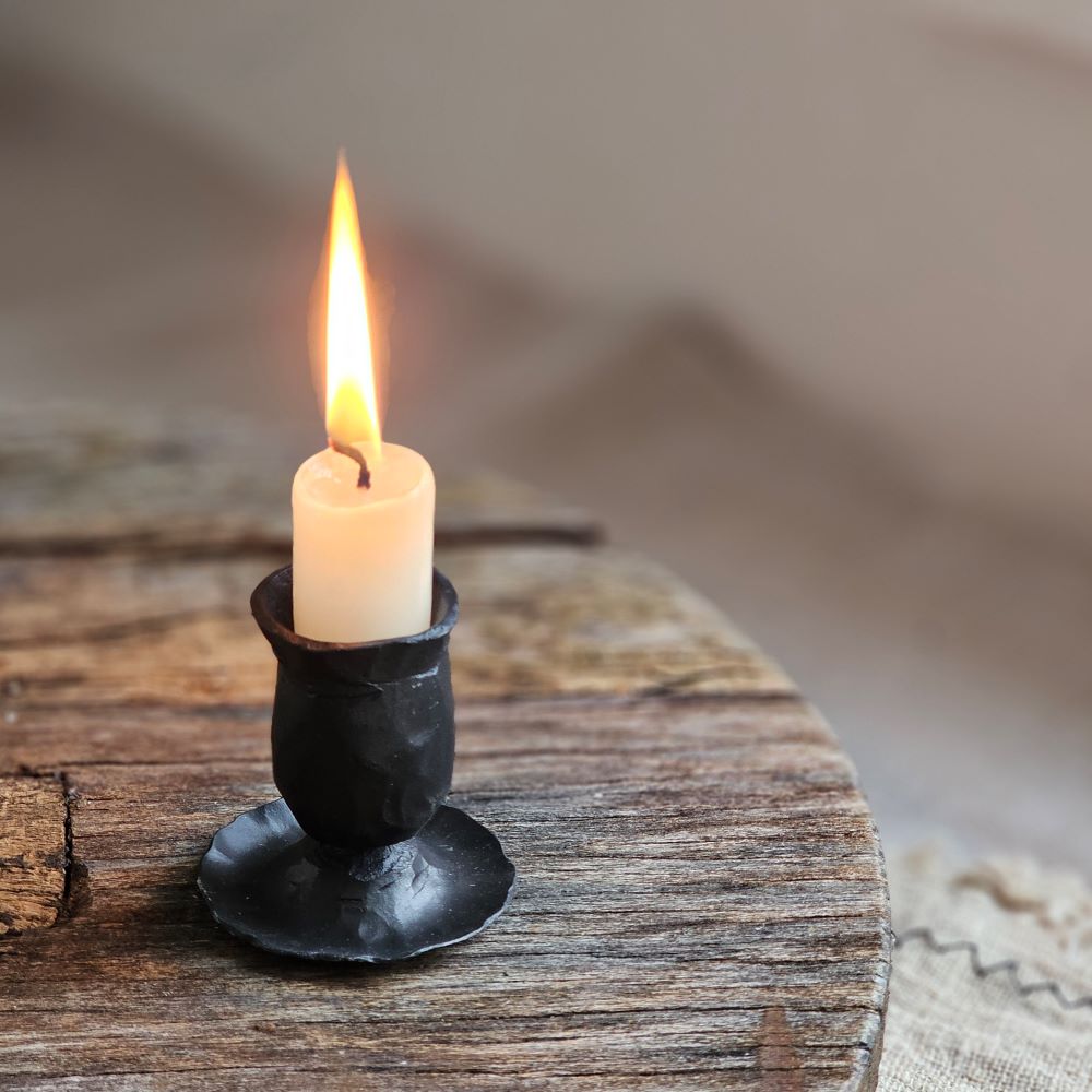 Hand-Forged Taper Candle Holder