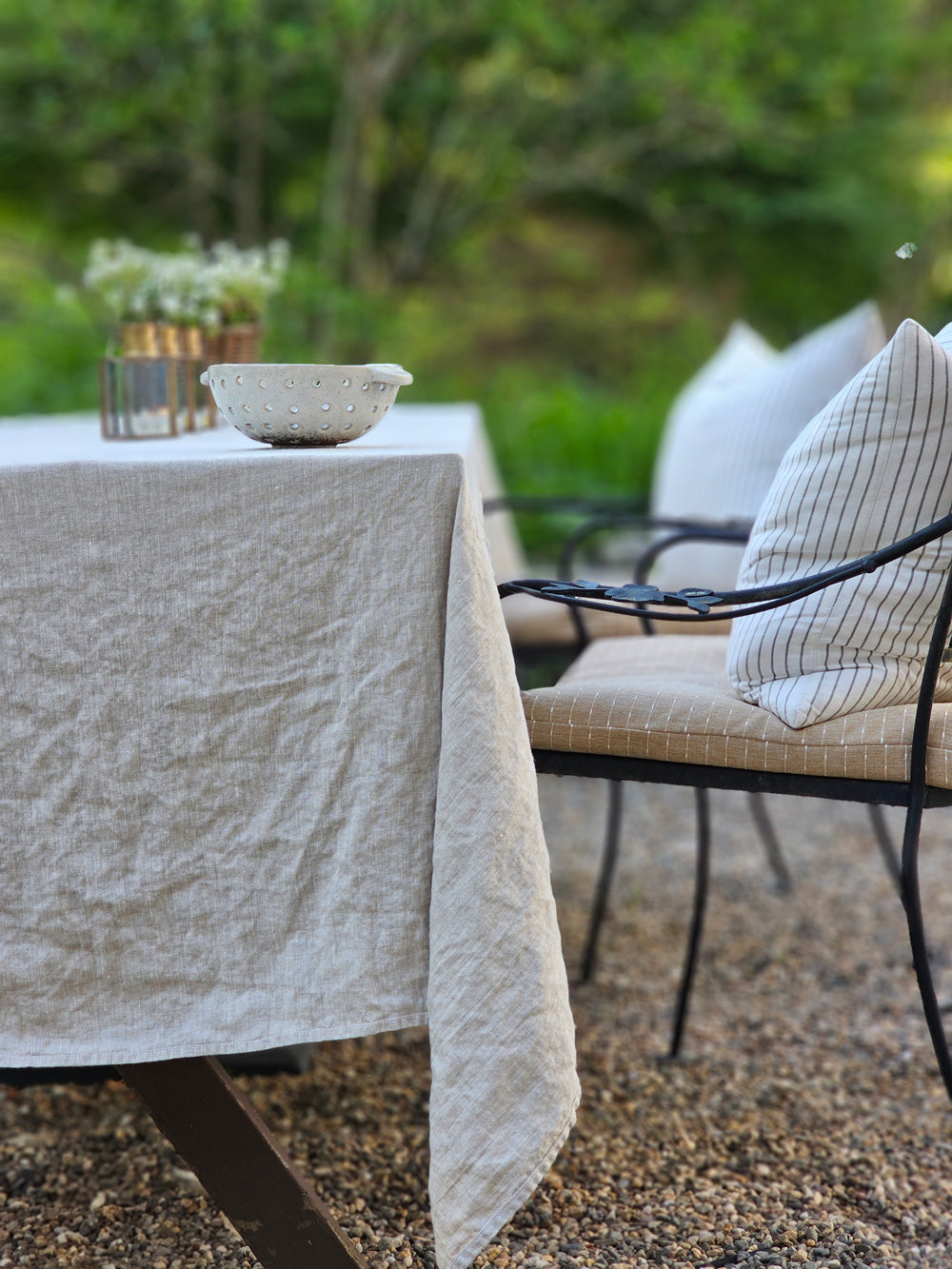 Oatmeal Linen Tablecloth