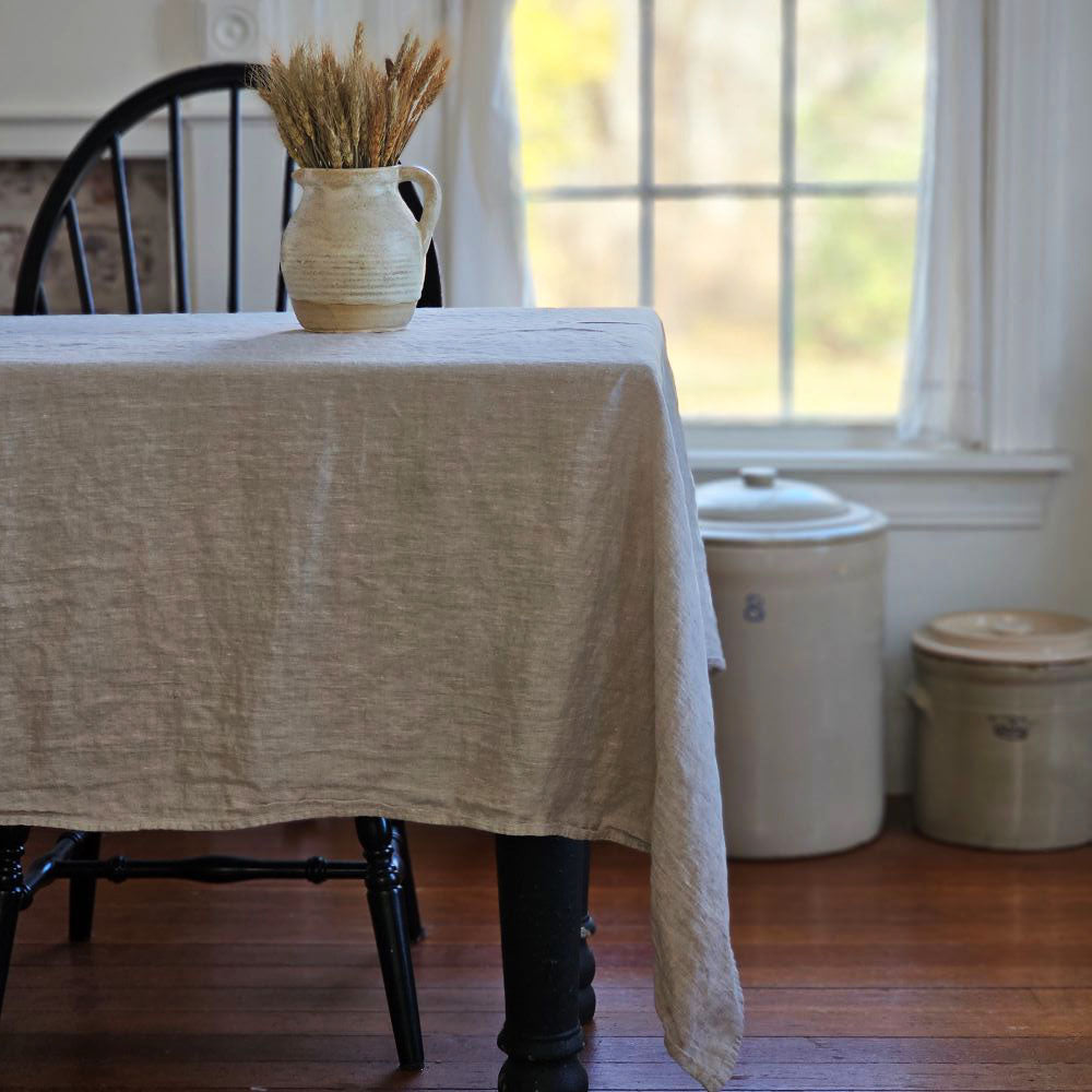 Oatmeal Linen Tablecloth