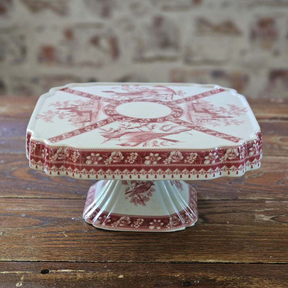 Transferware Cake Stand