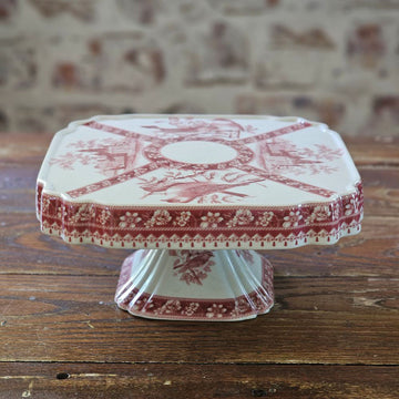 Transferware Cake Stand