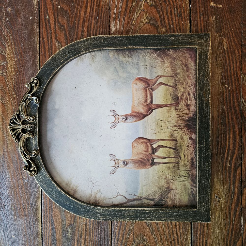 Woodland Bucks Framed Wall Art